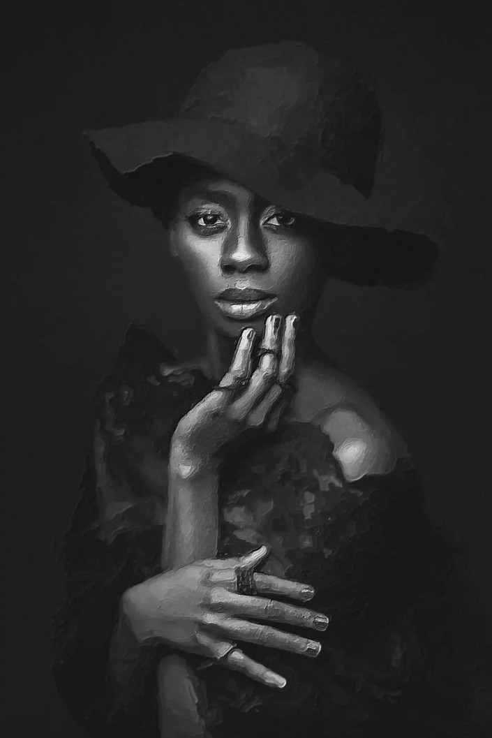 PS水彩人像制作教程：打造高端暗黑艺术效果的水彩美女人像照片。