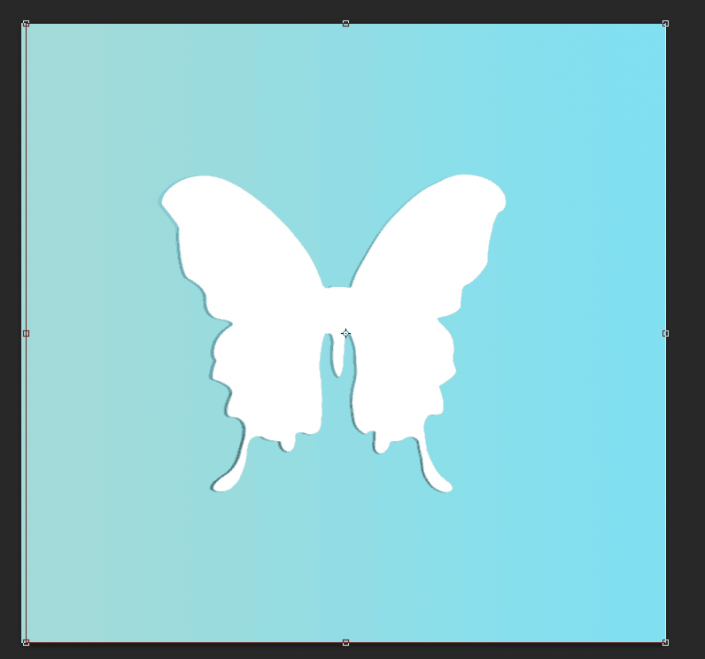PS剪纸效果图片制作教程：打造漂亮的剪纸蝴蝶图片。