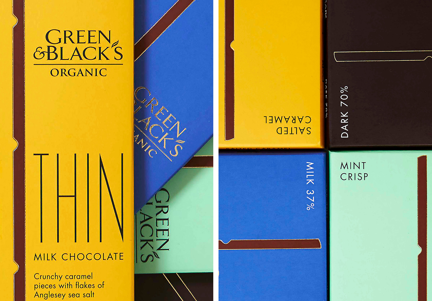 Green & Black's精美的巧克力包装设计。