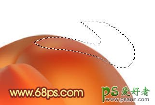 PS实例教程：制作一个成熟的红色水蜜桃失量素材图片