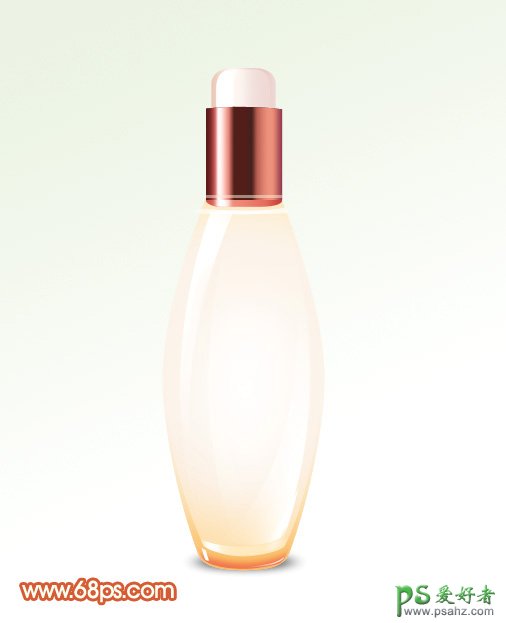 PS实例教程：制作玻璃质感的化妆品玻璃瓶-玻璃香水瓶