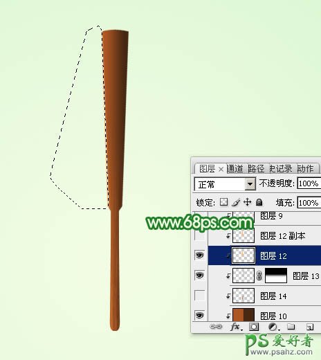 PS图片后期实例教程：制作一把清凉夏日水墨油纸扇-漂亮折扇失量