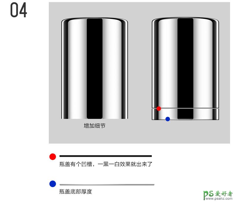 PS后期精修教程：给圆柱型化妆品产品图片进行精修美化处理。