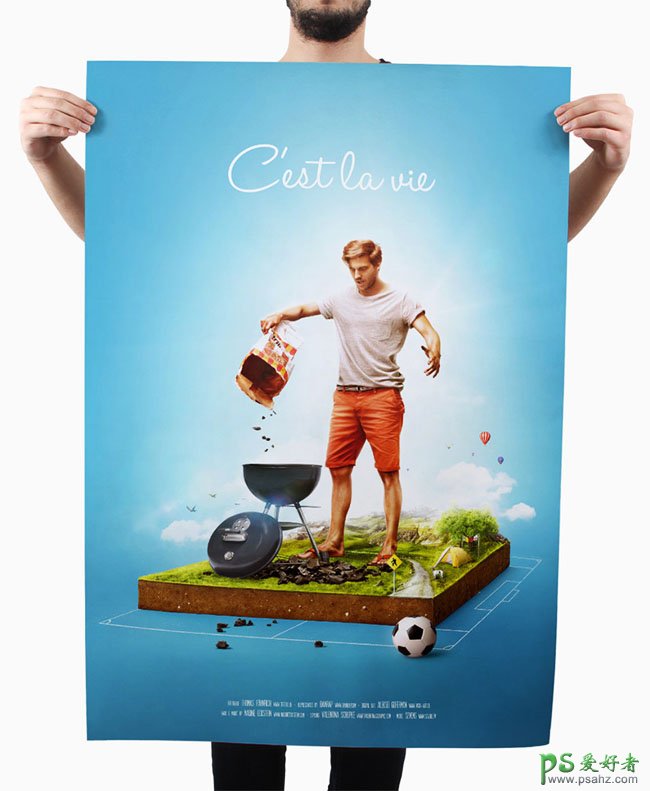 平面设计师以欧洲足球锦标赛为主题的创意合成设计作品欣赏