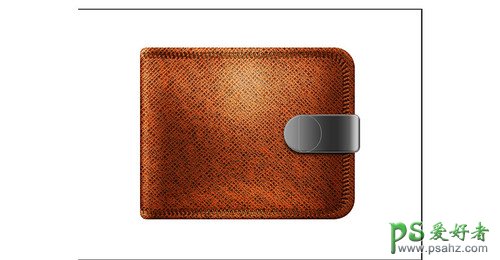 Photoshop手绘一个精美的皮夹子-真皮钱包失量图-真皮包