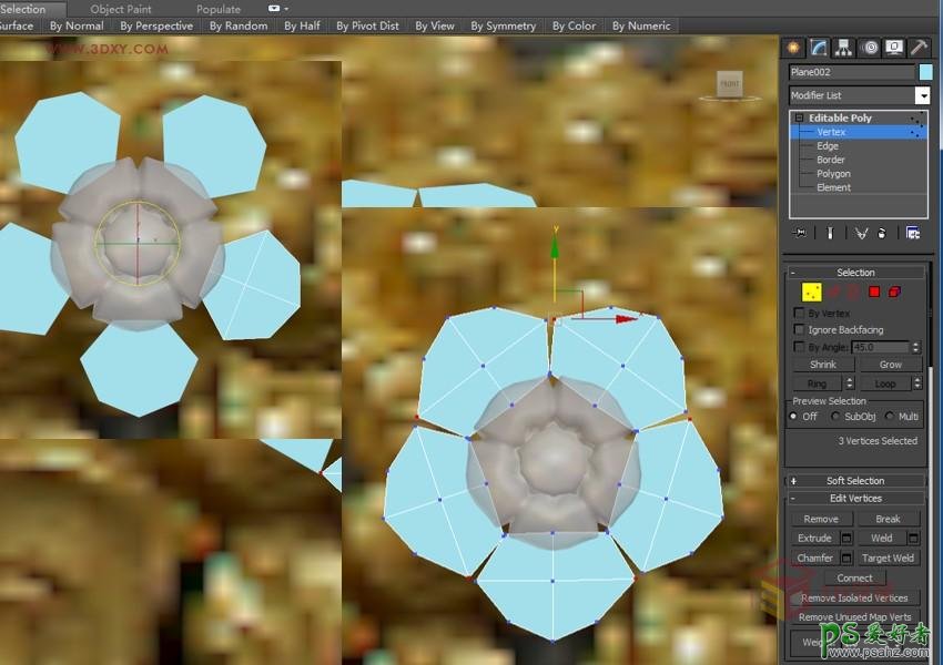 3DXMAX制作欧式古典风格的家具雕花模型。