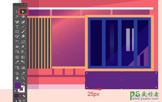 运用Illustrator形状工具和椭圆工具绘制渐变层次感建筑效果图。