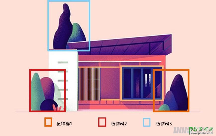 运用Illustrator形状工具和椭圆工具绘制渐变层次感建筑效果图。