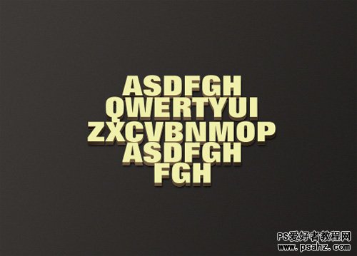 设计漂亮的3D立体字效果 PS文字特效教程