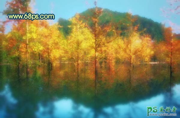 利用PS滤镜制作漂亮的秋景水彩画效果图