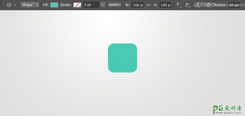 Photoshop CS6图标制作实例：设计扁平化长投影视觉效果的网页图