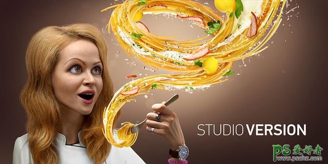国外平面设计大伽的动感美食海报设计，创意个性的美食宣传广告图