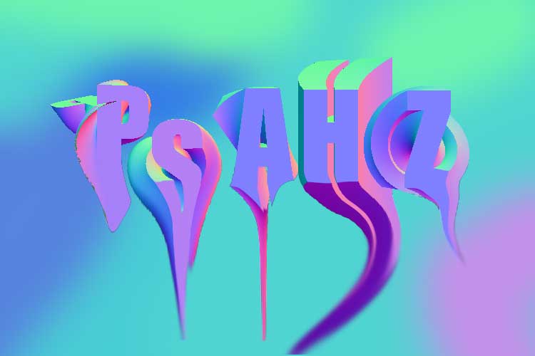音符立体字效 PS艺术字制作教程 设计一个彩色3D螺旋艺术字