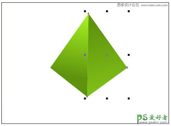CorelDraw手绘入门教程：制作漂亮的三角形立体失量图标素材