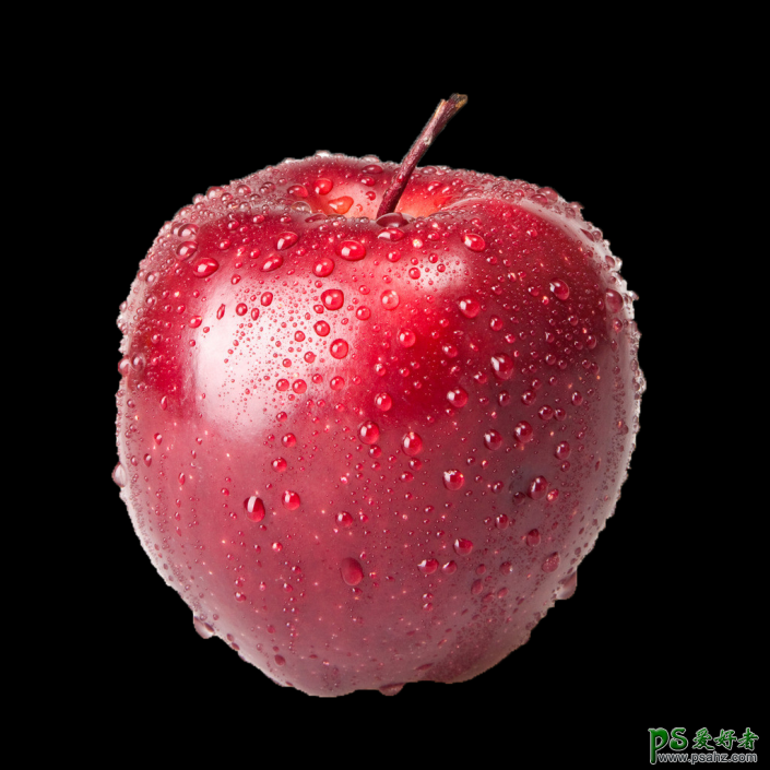 PS水果恶搞合成实例：创意打造张着嘴巴的苹果，鳄鱼嘴与苹果合成