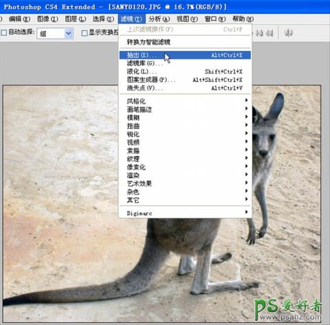Photoshop CS4中的抽出滤镜抠图实用技巧教程