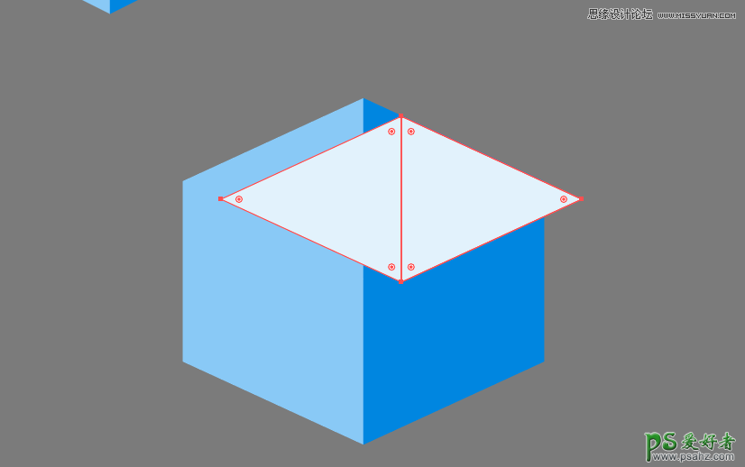 学习用Illustrator制作漂亮的三维立方体图案，正方体绘画的一些