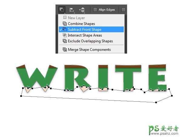 利用PS钢笔工具和蒙版的运用制作流行的纸边撕裂效果文字