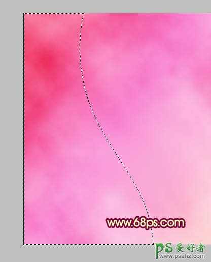 PS制作简洁的粉色花朵桌面壁纸素材图片