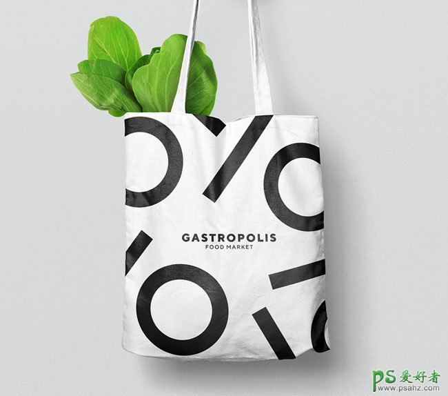Gastropolis现代美食超市简洁大气的平面广告，美食超市品牌形象