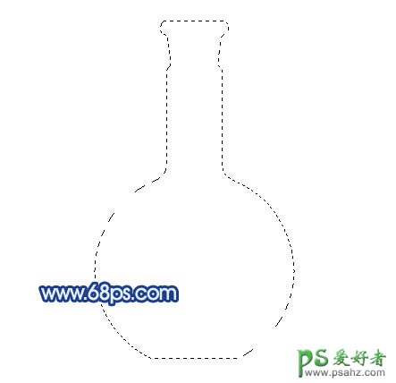 PS实例教程：制作一款化学用的玻璃容器，盛有蓝色液体的玻璃瓶