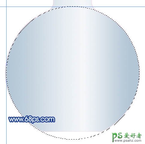 PS实例教程：制作一款化学用的玻璃容器，盛有蓝色液体的玻璃瓶