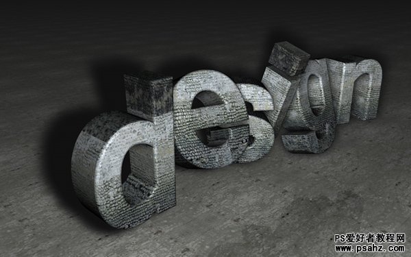 PS作品欣赏：创意的3D立体艺术字设计-3D文字字体设计