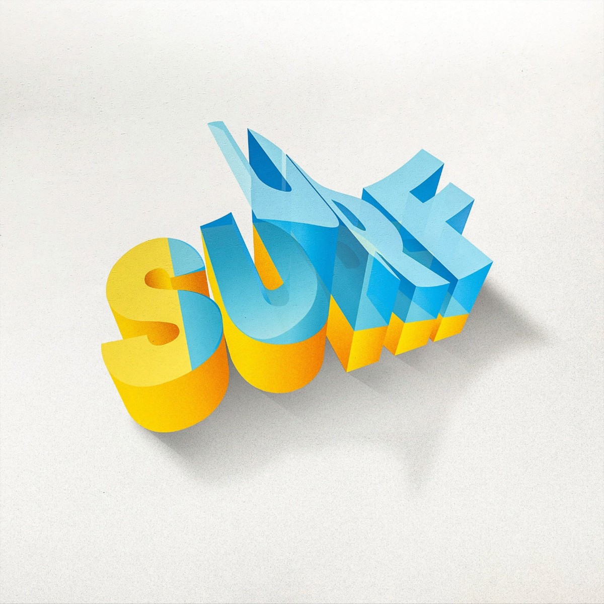 超强立体感3D文字设计作品，Lex Wilson创意3D字体设计。