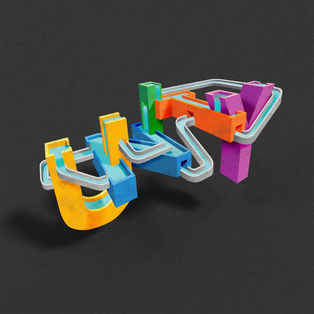 超强立体感3D文字设计作品，Lex Wilson创意3D字体设计。