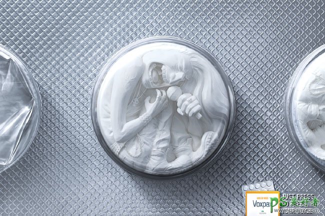 治疗喉咙失声的药片创意宣传广告设计作品欣赏