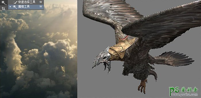 Photoshop合成大型科幻网络游戏中的战斗场景-飞行战斗游戏场景