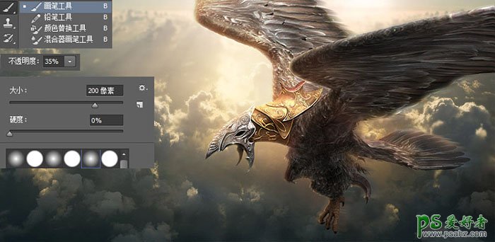Photoshop合成大型科幻网络游戏中的战斗场景-飞行战斗游戏场景