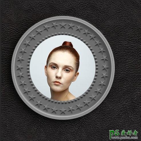 Photoshop制作一枚金属材质收藏硬币_生锈的金属硬币
