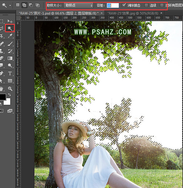Photoshop给发灰 对比不足 色彩平淡的欧美女人照片调出阳光暖色