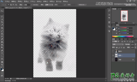PS照片后期教程：利用溶图技巧创意打造梦幻星空效果猫咪个性照片