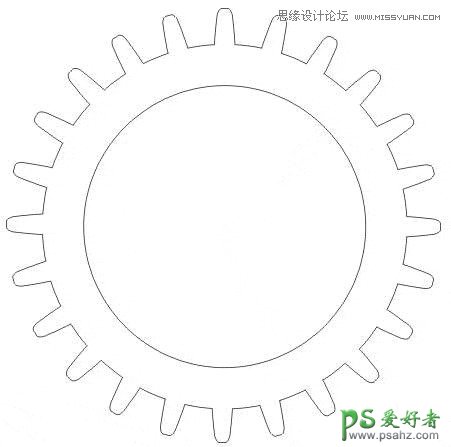 CorelDRAW手绘实例：绘制逼真的金属材料，立体金属齿轮失量图