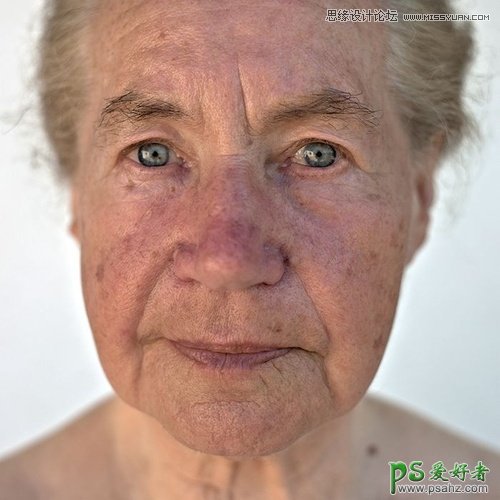 PS人像后期处理教程：学习给老年人皮肤美白修饰，美容教程