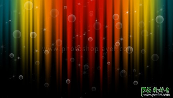 photoshop设计一个漂亮梦幻的彩虹背景-梦幻桌面壁纸设计