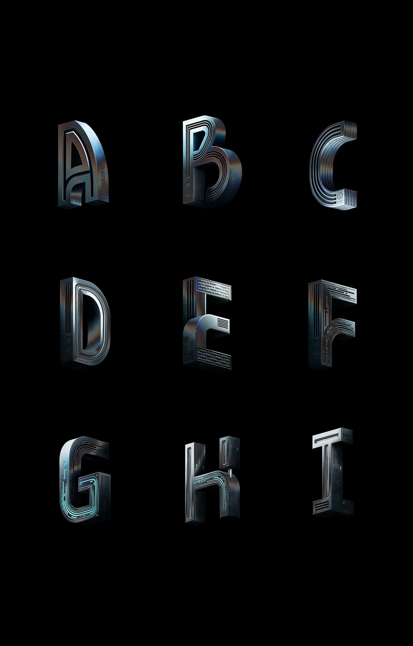 Andrew Footit时尚前卫的个性文字设计，创意字体设计作品。