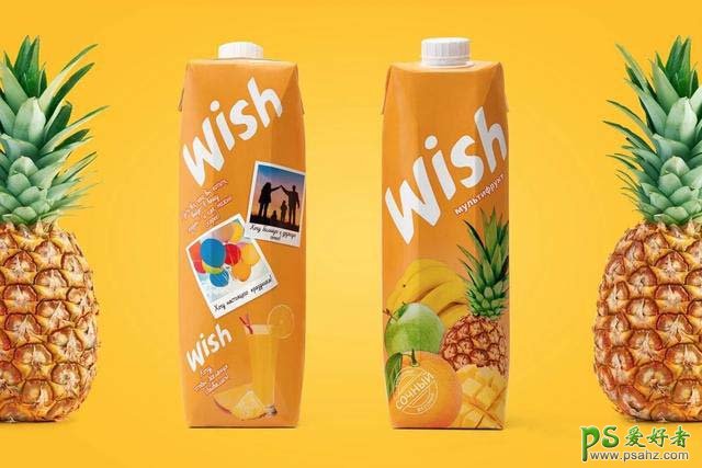 精美的果汁饮料外包装设计作品欣赏，果汁饮料产品漂亮的包装设计