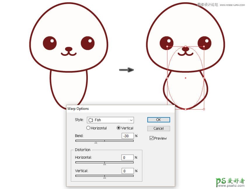 Illustrator失量图标制作教程：学习绘制卡哇伊风格的小动物图标