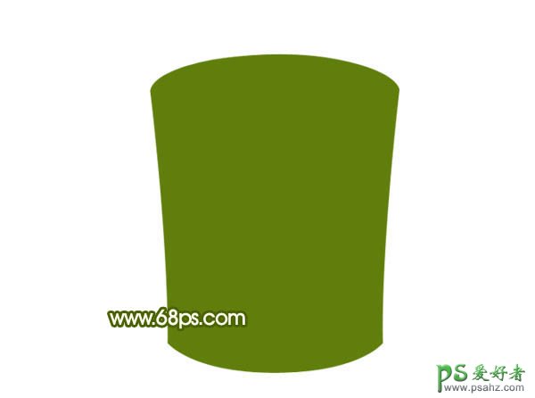 PS实例教程：制作一只立体绿色质感杯子-喝水杯