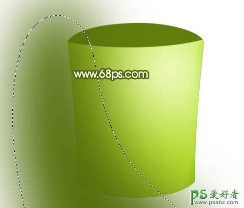 PS实例教程：制作一只立体绿色质感杯子-喝水杯