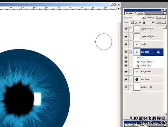 photoshop滤镜特效实例：制作眼珠放大效果