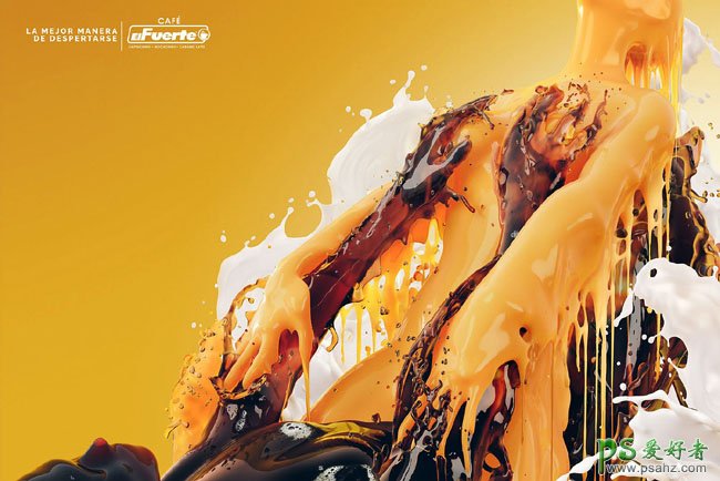 el fuerte咖啡创意平面广告设计作品，抽象个性的咖啡视觉设计欣