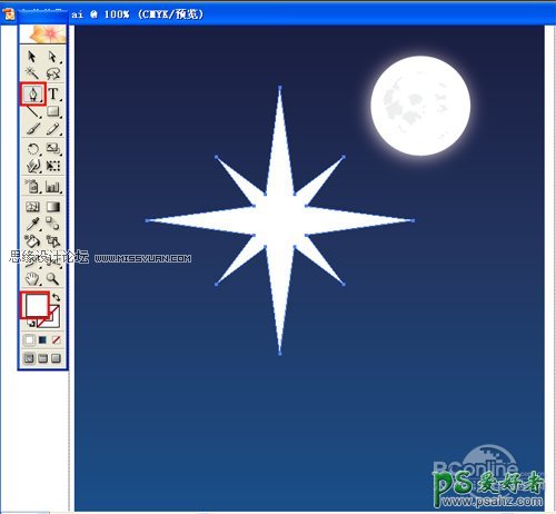 Illustrator壁纸图片制作教程：制作漂亮的中秋节壁纸