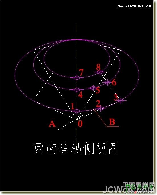 CAD建模教程实例：学习绘制逼真质感八心八箭的钻石戒指模型图。