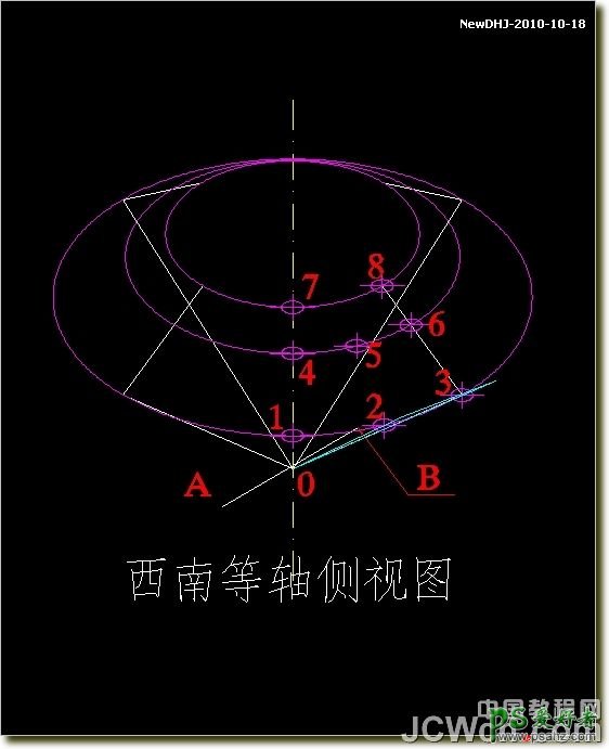 CAD建模教程实例：学习绘制逼真质感八心八箭的钻石戒指模型图。