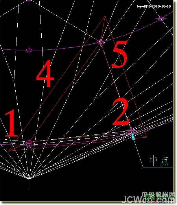 CAD建模教程实例：学习绘制逼真质感八心八箭的钻石戒指模型图。