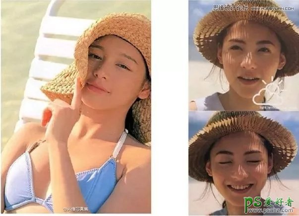 Photoshop结合LR工具给海滩美女写真照调出小清新风格的日系效果